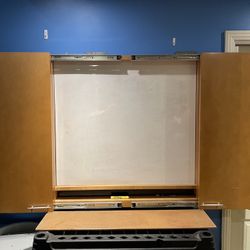 Boardroom Sliding Door Dry Erase Board Cabinet 