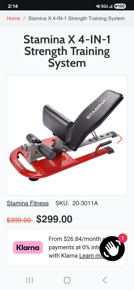 Stamina/x Fitness Equipment