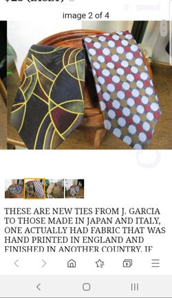 J. Garcia hand sewn ties