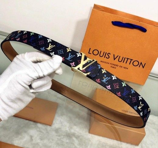 Womens Louis Vuitton Monogram Belt With Box & Bag