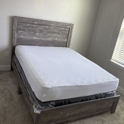 Simple But Beautiful Wood Bed Frame/ Headboard - SAME DAY DELIVERY - Different Tones Available - Queen - King - Twin - Full - Cal/King 