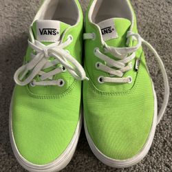 Vans Neon Green Canvas Sneakers – Women’s 8.5 / Men’s 7