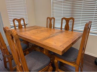 Solid Wood Dining Room Table Set