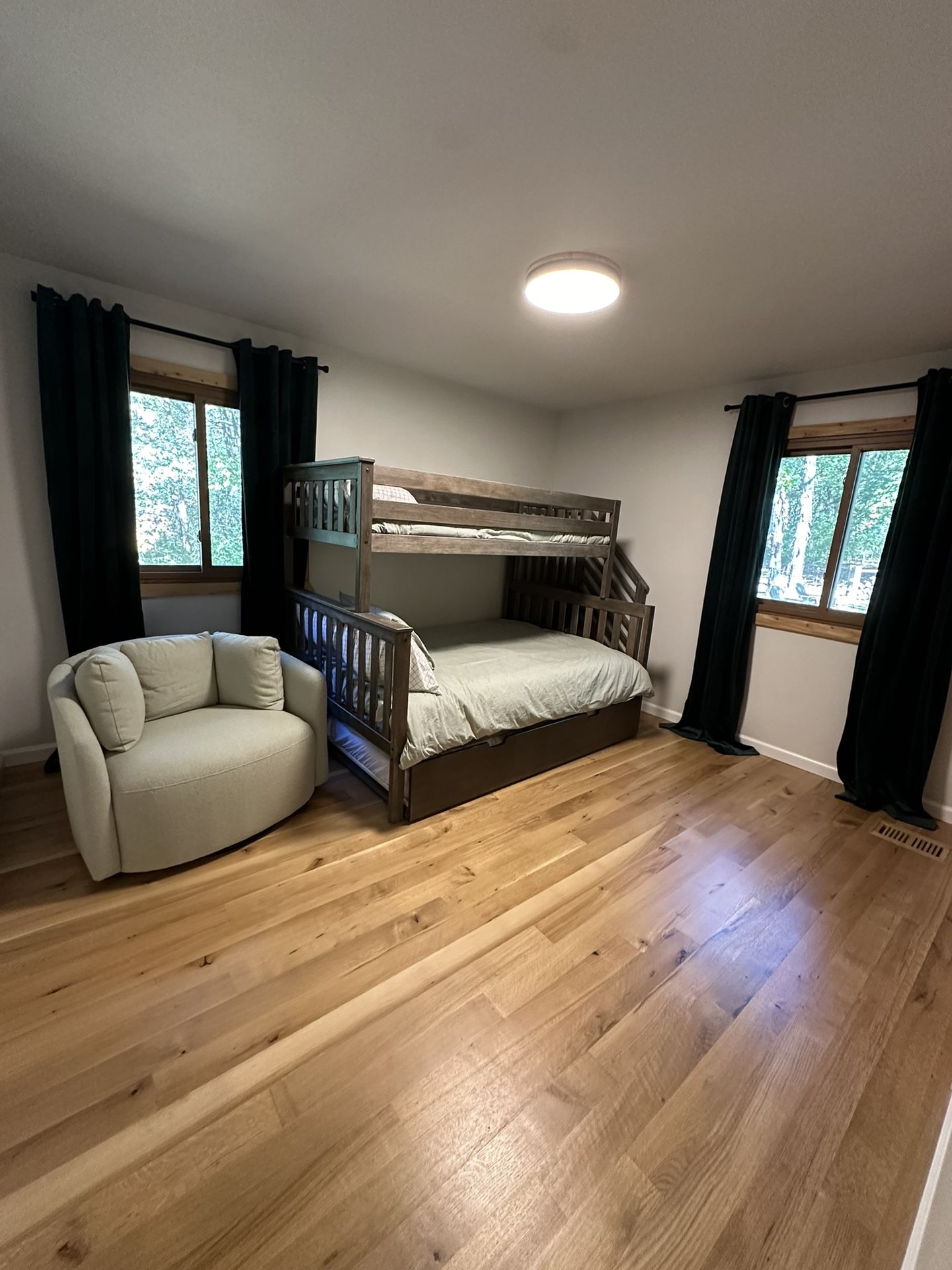 Wood Bunk Bed With Twin Trundle 