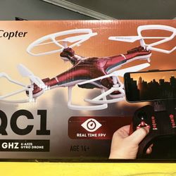 NEW!!!  QC1 Quadcopter 2.4 GHZ 6 Axis Gyro Drine With Wi-fi HD Camera, Bonus Battery