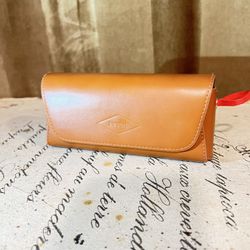 Fossil unisex glasses case with blue 