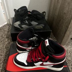 Jordan 1’s Gym Red/Jordan 6 Saint German