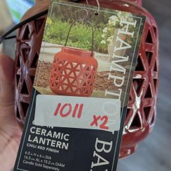 Ceramic Lantern Slightly Damaged