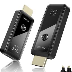 Wireless HDMI Transmitter and Receiver 328ft/100M, Wireless HDMI Extender Kit, Plug & Play, 4K Decode Support 2.4/5G for Streaming Video and Audio to 
