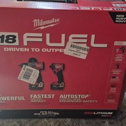Milwaukee Impact and Hammer Drill Set Brand New (Unopened