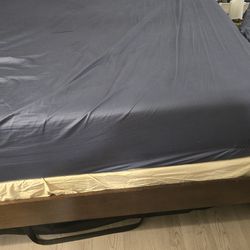 Queen Size Bed Frame & Bed Box For Sale