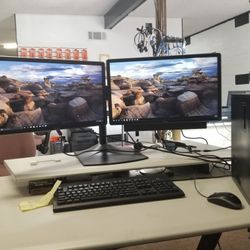 Dell Dual Screen Desktop Computer 