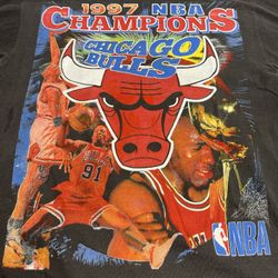 Chicago Bulls 1997 NBA Champions Modern AOP Boot Shirt - Size Large