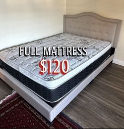Full Size Pillow Top Bamboo Brand Mattress New
