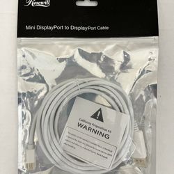 15-Foot - Mini Display Port To Display Port Cable - (New)