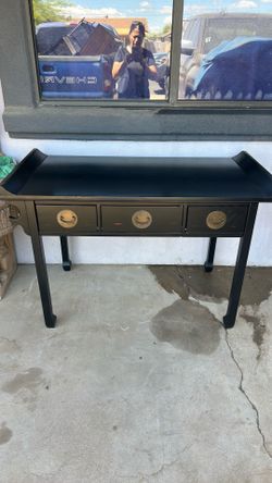 Black desk