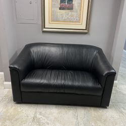 Black Leather Couch