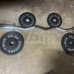 Olympic Weight Set 80 Lbs+ Bar