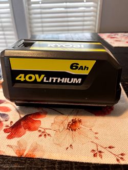Ryobi 40 V Lithium -ion 6.0 Ah High Capacity Battery