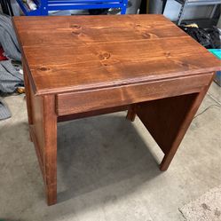 Small Pine Wood Desk 