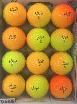 12 Vice Shade Golf Balls 5/4a Lot D068