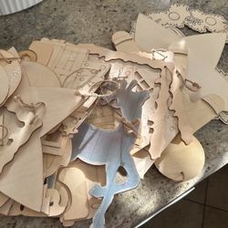 Christmas ornaments Wooden with tree skirt