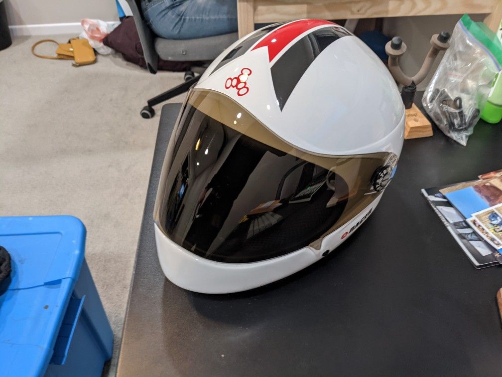 Triple 8 Skateboarding Full Face Racer Helmet for Sale in Orange CA OfferUp