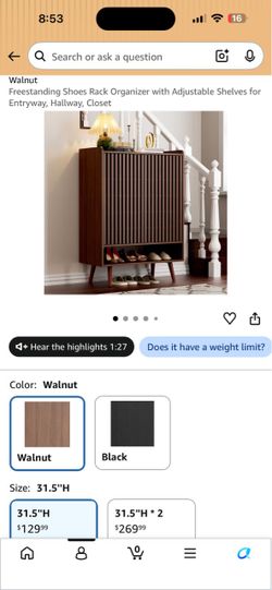 Shoe Storage Cabinet