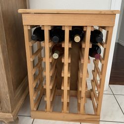 Wine Rack 24 Pine Wood Bottles