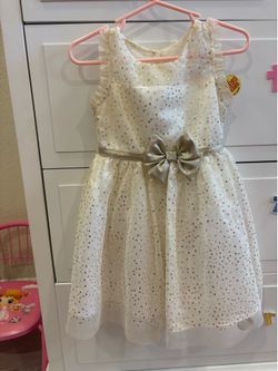 3t gold gently used dress
