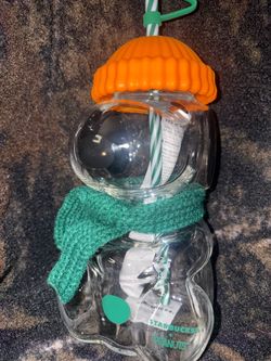 Starbucks x Peanuts Snoopy Snowman Cup with Straw