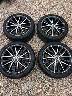 Set of Toyota Camry 18in wheels 5x114.3 (5x4.5) tires 235/45r18 fit Avalon rav4 Sienna Lexus etc