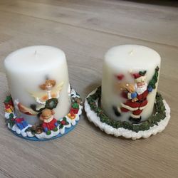 Two Christmas Candles 