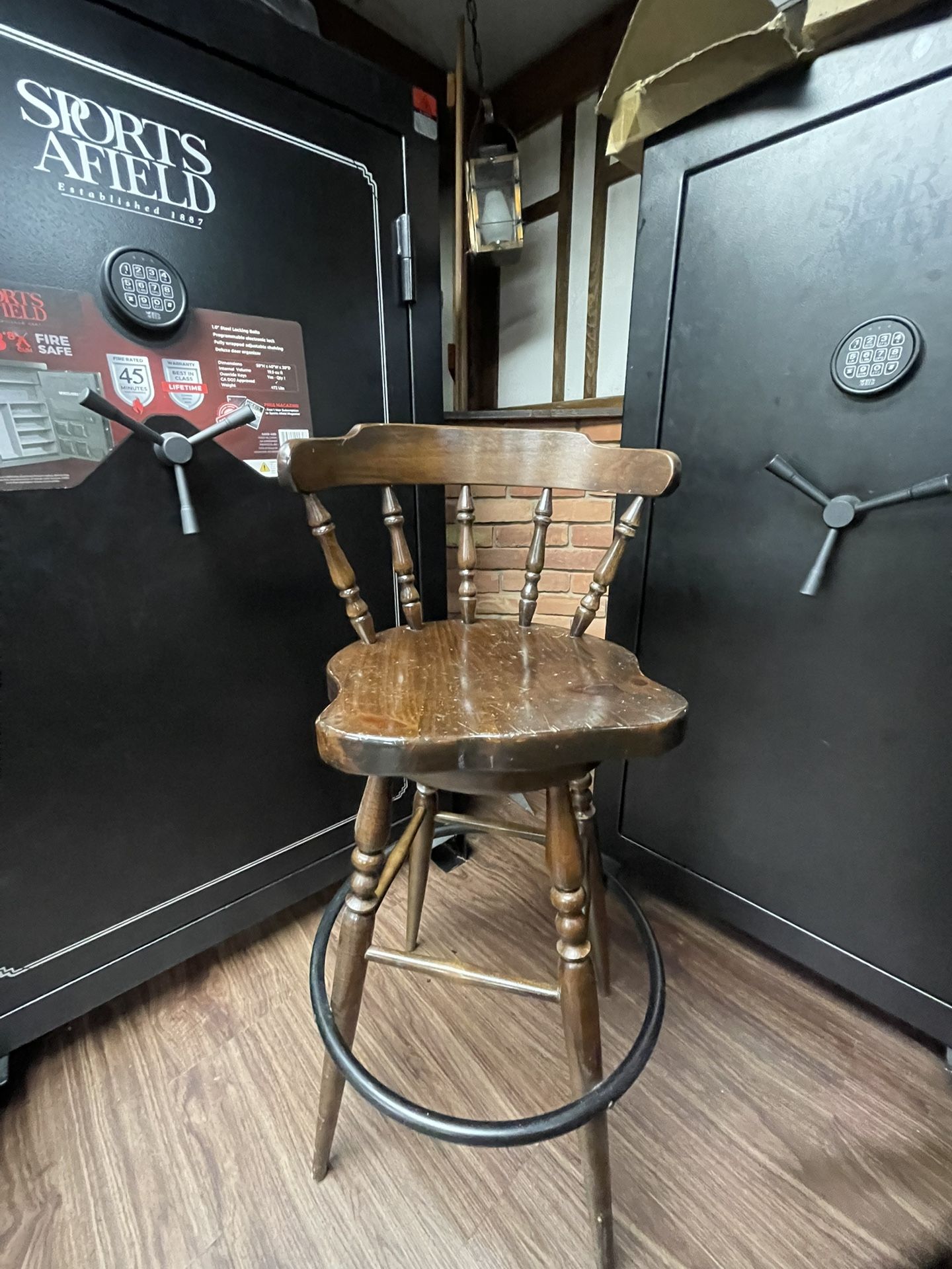 3 Set Wooden Bar Chairs