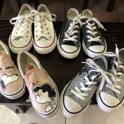 Converse and Vans Tennis Shoes