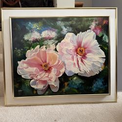Oil Painting In Custom Frame 