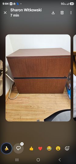 LIKE NEW 36 X 24 WOOD FILE CABINET