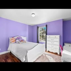 All White Wood Kids Bedroom Set