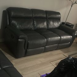 Dark Gray Reclining Couch