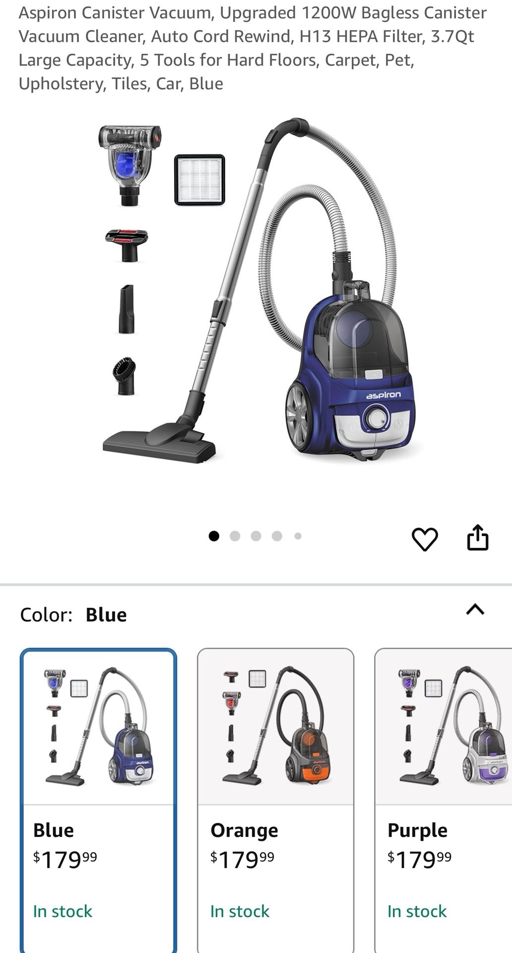 Aspirin Canister Vacuum Cleaner All Color