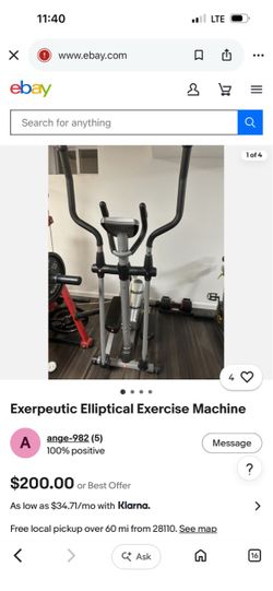 Elliptical stair climber, exerpeutic  therapeutic fitness
