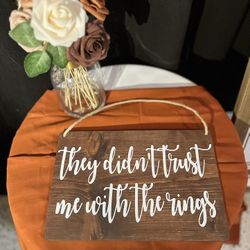 Ring Bearer Sign