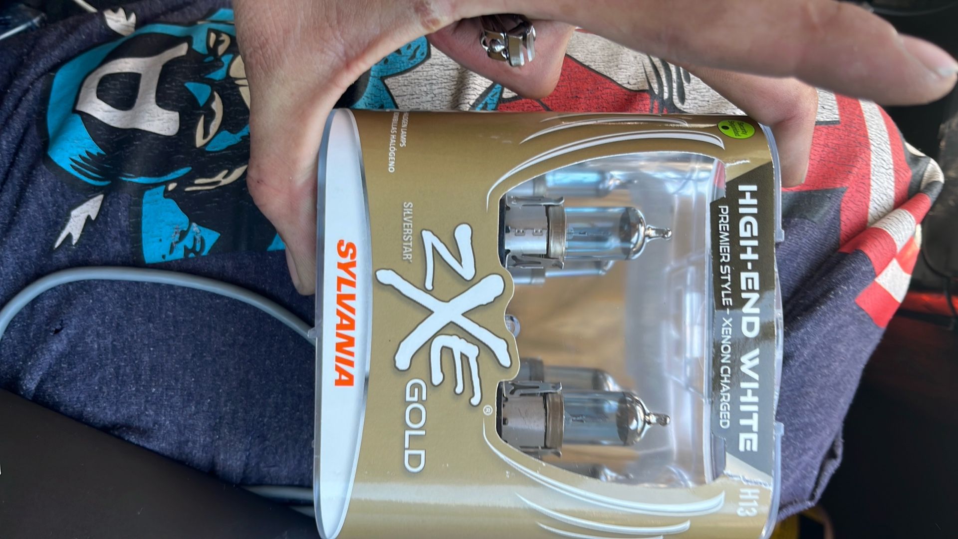 Sylvania ZXE H13 Silver star headlights.