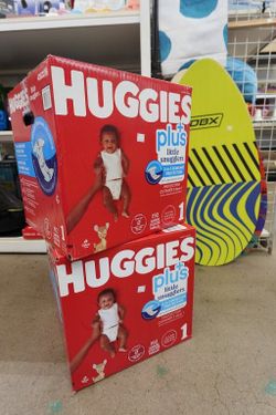 Size 1 Huggies Plus Little Snugglers Disney Baby Diapers -192 count