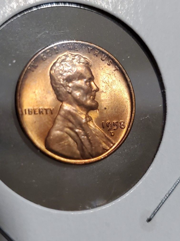 1958 D Lincoln Wheat Penny. Uncirculated