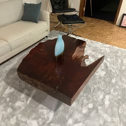 Beautiful Wood Slab Coffee Table 