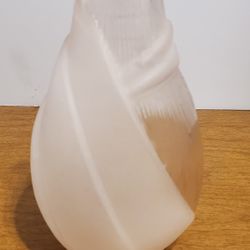 Vintage Balos Blush Pink Satin Vase
