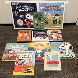 Snoopy and Peanuts Books and DVDS (Lot of 11)