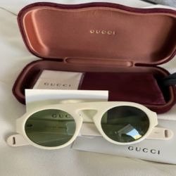 White Gucci Sunglasses 