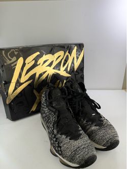 Nike LeBron 17 XVII Black White Mens Size 11.5 BQ3177-002 With Box